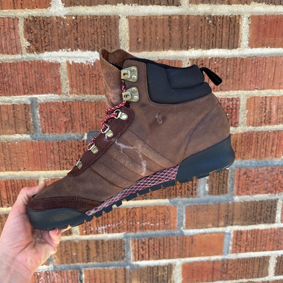 Men’s Adidas Jake Blauvelt 2.0 Hiking Ankle Boot Size 10 Brown Suede - Picture 2 of 9